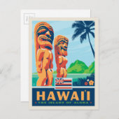 Carte Postale Fierté de l'État | Hawaii (Devant / Derrière)