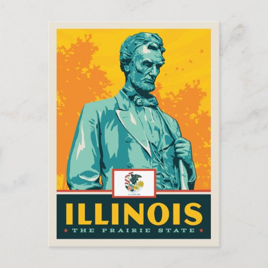 Carte Postale Fierté de l'État | Illinois (Devant)