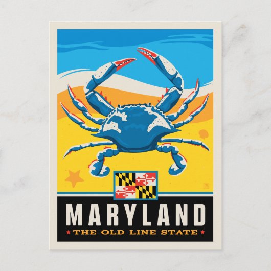 Carte Postale Fierté de l'État | Maryland (Devant)