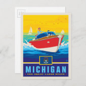 Carte Postale Fierté de l'État | Michigan (Devant / Derrière)