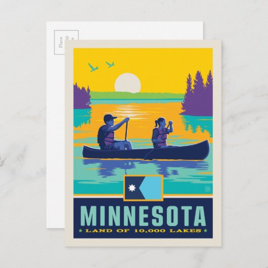 Carte Postale Fierté de l'État | Minnesota (Devant / Derrière)