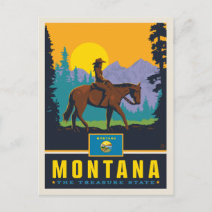 Carte Postale Fierté de l'État   Montana