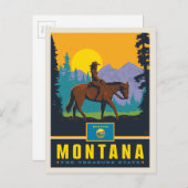 Carte Postale Fierté de l'État | Montana (Devant / Derrière)