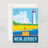 Carte Postale Fierté de l'État | New Jersey (Devant / Derrière)
