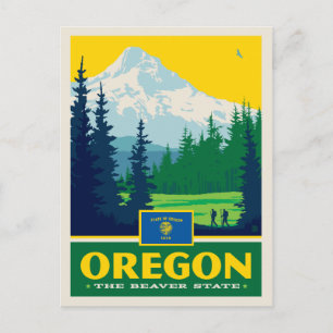 Carte Postale Fierté de l'État Oregon