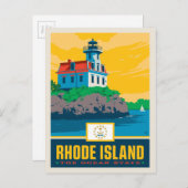 Carte Postale Fierté de l'État | Rhode Island (Devant / Derrière)