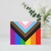 Carte Postale Fierté de progrès LGBTQ+ (Debout devant)