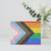 Carte Postale Fierté de progrès LGBTQ+ (Debout devant)