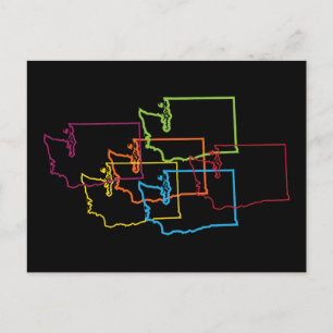 Carte Postale fierté de washington flou