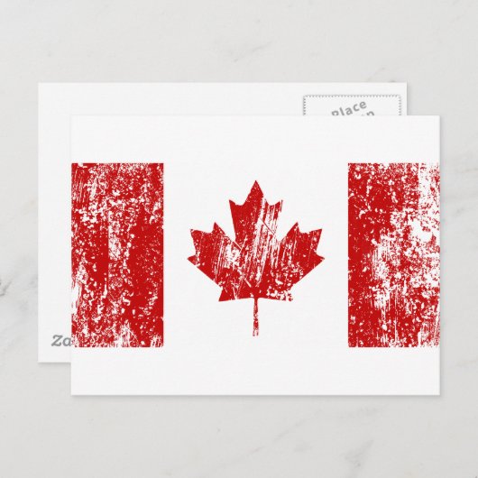 Carte Postale Fierté du drapeau du Canada (Devant / Derrière)
