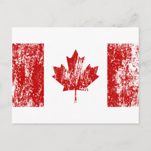 Carte Postale Fierté du drapeau du Canada