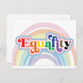 Carte Postale Fierté Égalité  (Devant / Derrière)