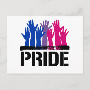 Carte Postale Fierté ensemble bisexuelle