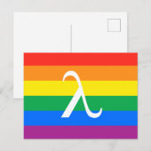 Carte Postale Fierté et activisme Lambda LGBT (Devant / Derrière)