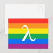 Carte Postale Fierté et activisme Lambda LGBT (Devant / Derrière)