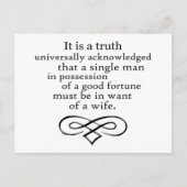 Carte Postale Fierté et préjugés (Devant)