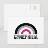 Carte Postale Fierté gynéphile (Devant / Derrière)