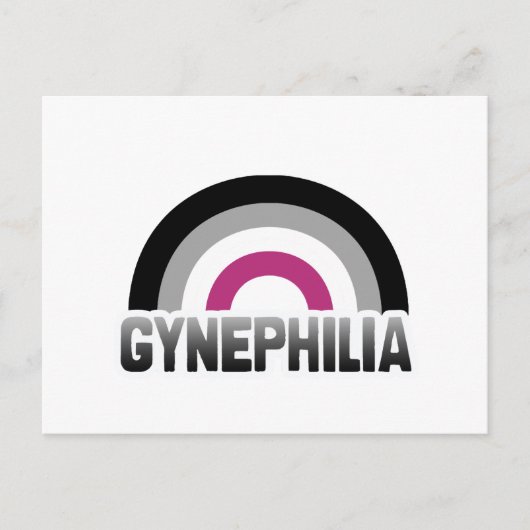 Carte Postale Fierté gynéphile (Devant)