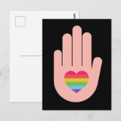 Carte Postale Fierté lgbtq queer love. (Devant / Derrière)