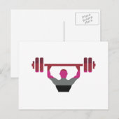 Carte Postale Fierté musculaire (Devant / Derrière)