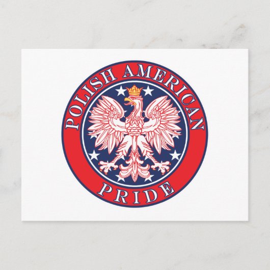 Carte Postale Fierté polonaise américaine (Devant)