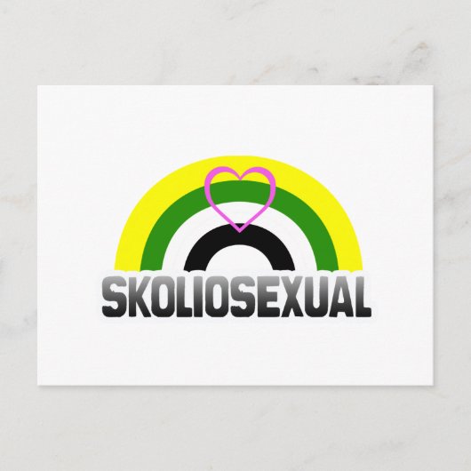 Carte Postale Fierté skoliosexuelle (Devant)