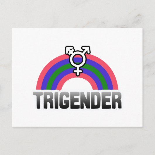 Carte Postale Fierté trigender (Devant)