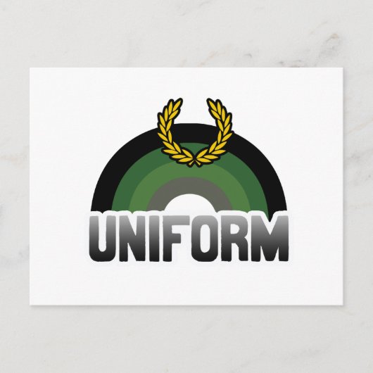 Carte Postale Fierté uniforme (Devant)
