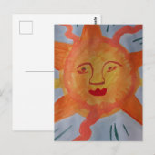Carte Postale Fiery Sun Flat (Devant / Derrière)