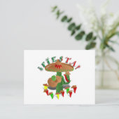 Carte Postale Fiesta Cactus avec Sombrero & Guitare (Debout devant)