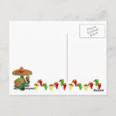 Carte Postale Fiesta Cactus avec Sombrero & Guitare (Dos)
