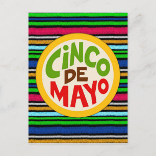 Carte Postale Fiesta Colorée Cinco De Mayo