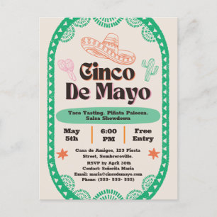 Carte Postale Fiesta Fantástica : Cinco de Mayo
