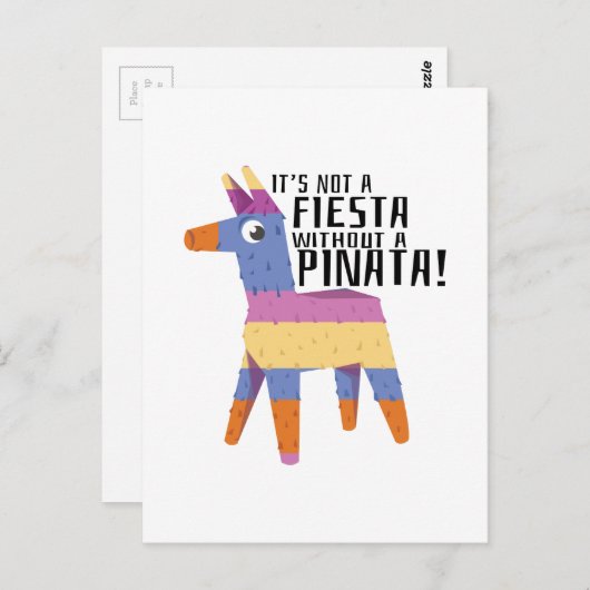 Carte Postale Fiesta Pinata (Devant / Derrière)