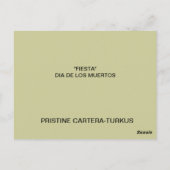 CARTE POSTALE FIESTA POSTCARD (Dos)