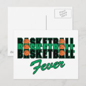 Carte Postale Fièvre du basket-ball (Devant / Derrière)