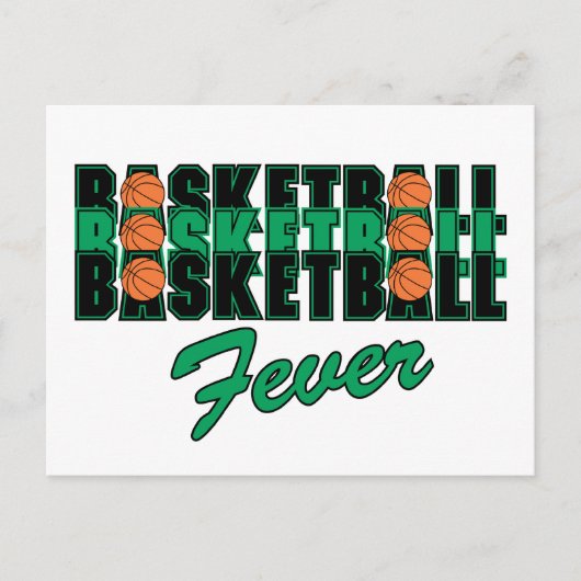Carte Postale Fièvre du basket-ball (Devant)