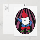 Carte Postale Fièvre nocturne Disco Gnome (Devant / Derrière)