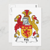 Carte Postale Fife Family Crest (Devant / Derrière)