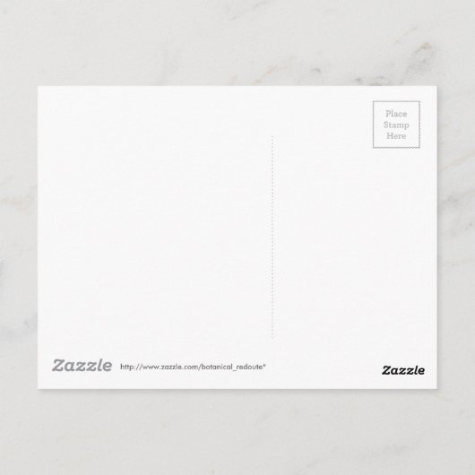 Carte Postale fig(Ficus violacea) par Redouté (Dos)