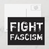 Carte Postale FIGHT FASCISM Social Justice Postcard (Devant / Derrière)