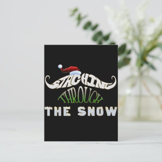 Carte Postale Fignoler à travers la neige (Debout devant)