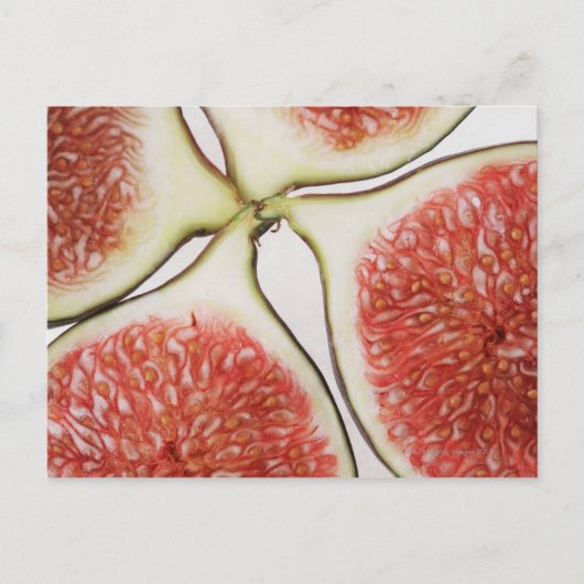 Carte Postale Figues coupées, gros plan (Devant)