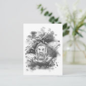 Carte Postale Figure à capuchon foncé dans les ombres de lot d'e (Debout devant)