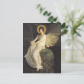 Carte Postale Figure ailée assise sur un rocher par Abbott Thaye (Debout devant)