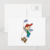 Carte Postale Figure Bâton Escalade Rocheuse (Devant / Derrière)