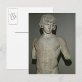Carte Postale Figure de Antinous, après 130 après J.C. (Devant / Derrière)