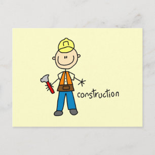 Carte Postale Figure de construction bâton