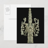 Carte Postale Figure de la déesse indoue Kali (Devant / Derrière)