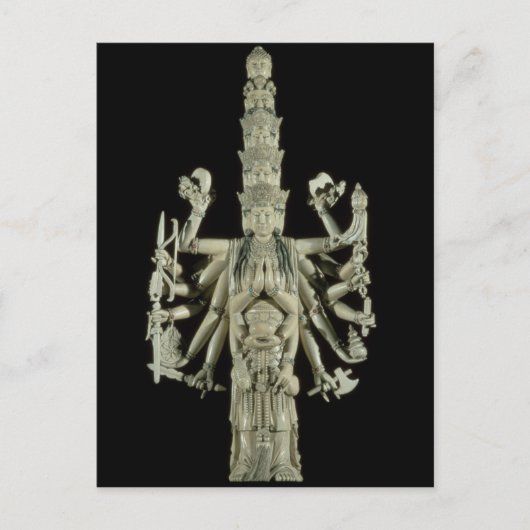 Carte Postale Figure de la déesse indoue Kali (Devant)